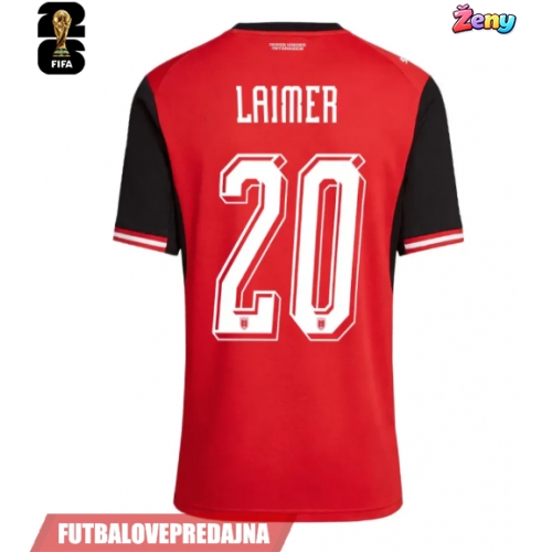 Lacne Ženy Futbalové dres Rakúsko Konrad Laimer #20 MS 2026 Krátky Rukáv - Domáci